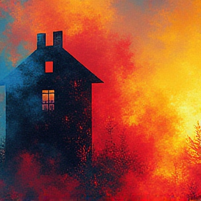 The House in Flames