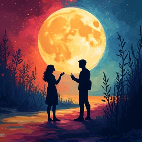 The moon  song