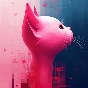 Pink Cat Shaped Program