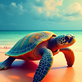 Turtle in beach 