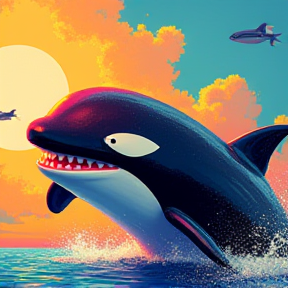 Una Orca Inflable