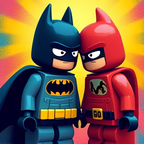 Freundschaft Batman Robin SpongeBob Patrick Ninja aus Ninjago