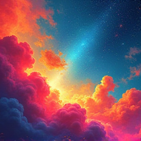 Neon Night Sky