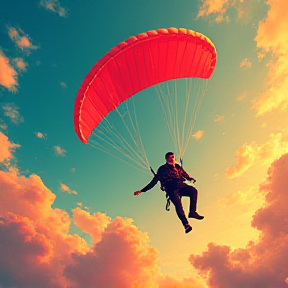 Sébastien en parapente