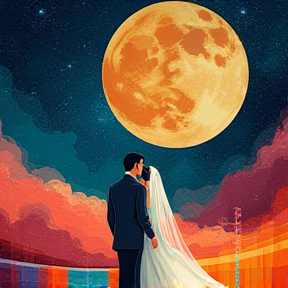 Space Wedding at McDonald's