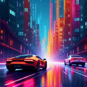 Neon Roads