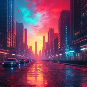 Neon City Lights