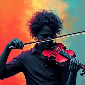 Intense violin