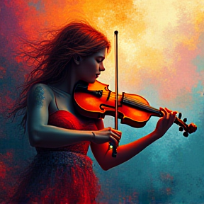 Intense violin