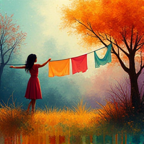 Julie and the Clothesline