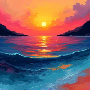 Ocean Sunset Symphony