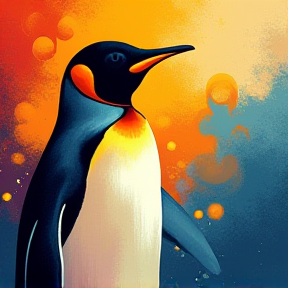 Süßer Pinguin