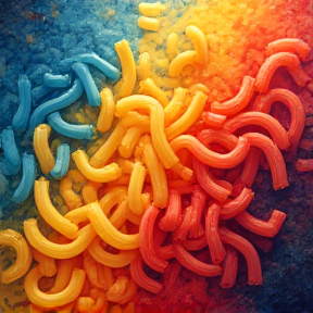 macarrones de colores