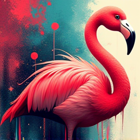 Flamingo's Feathered Chaos