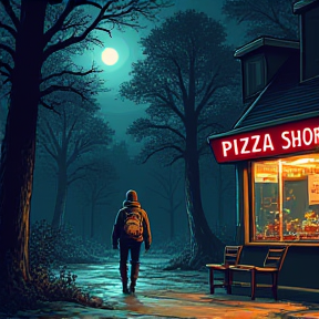 Haunted Pizza in the Pines