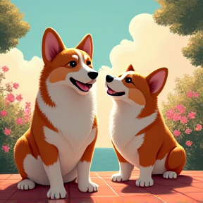 Corgis on the Dance Floor