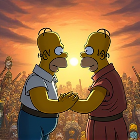 Epic Rap Battles: Homer (The Simpsons) vs Homer (from The Iliad and The Odyssey)