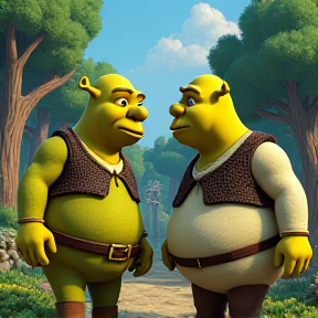 Homero e Shrek