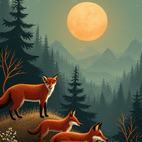 Mist and Foxes