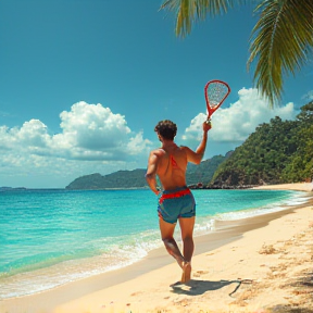 Lacrosse in the Sand