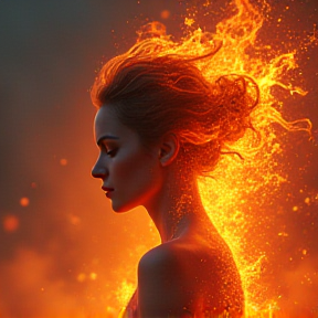 Fire woman