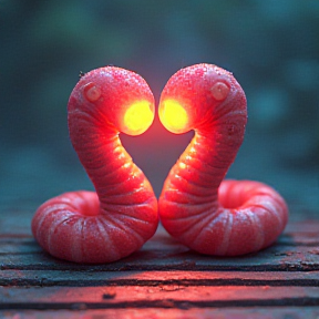 Lovey-dovey worms