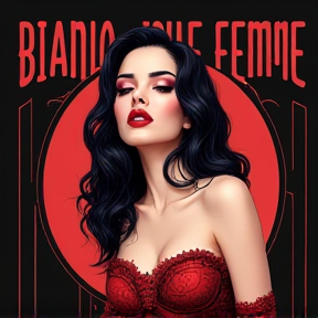 Bianca jolie femme