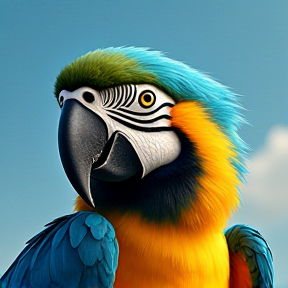 "Colors of the Sky – The Blue-and-Yellow Macaw"