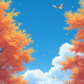 Autumn Blue Sky