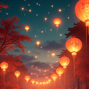 Lanterns in the Sky