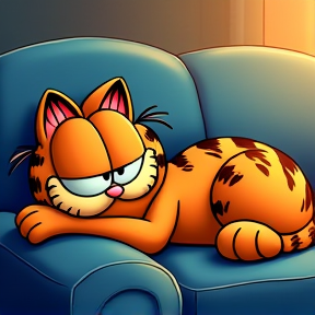 Lazy Morning with Garfield