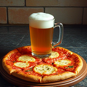 Pizza and Cold Beer