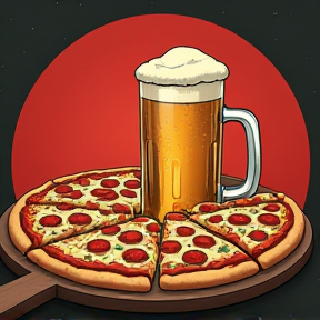 Pizza and Cold Beer