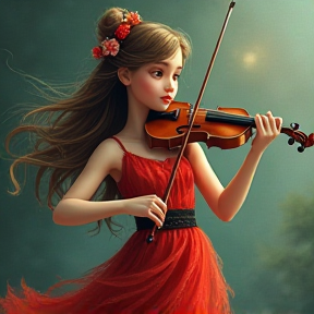 "The Girl with a Violin Heart"