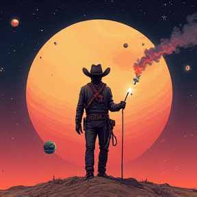 Cowboy outter space