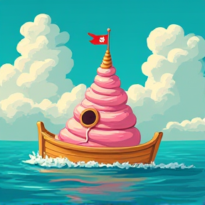 The ice cream boat