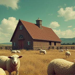 Shearing Sheep in May '80