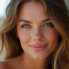 Blue Eyes Bright Smile