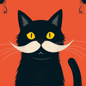 Moustache The Cat