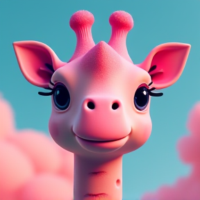 Pink Giraffe Baby