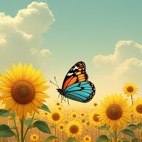 Sunflowers to Butterflies