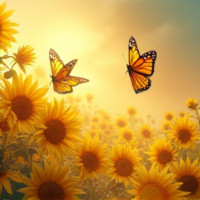 Sunflowers to Butterflies