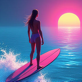 The Vaporwave Surfer