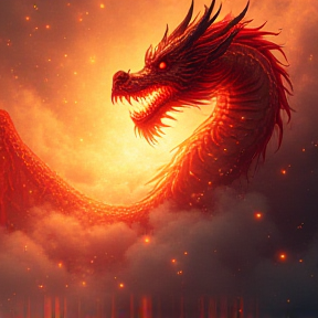 The dragons fire