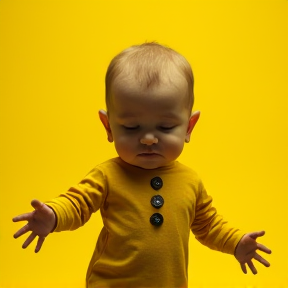 Bouncing Baby in Yellow