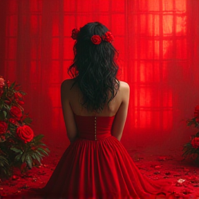 LA FILLE EN ROUGE