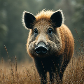 Wildschweine in der Nacht