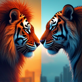 Lion vs Tiger