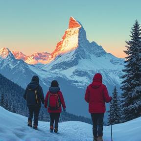 Freundschaft auf Stein und Schnee