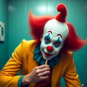 Clown in the Bathroom